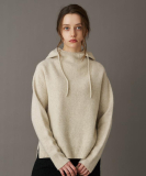 カシミヤブレンドフードニット