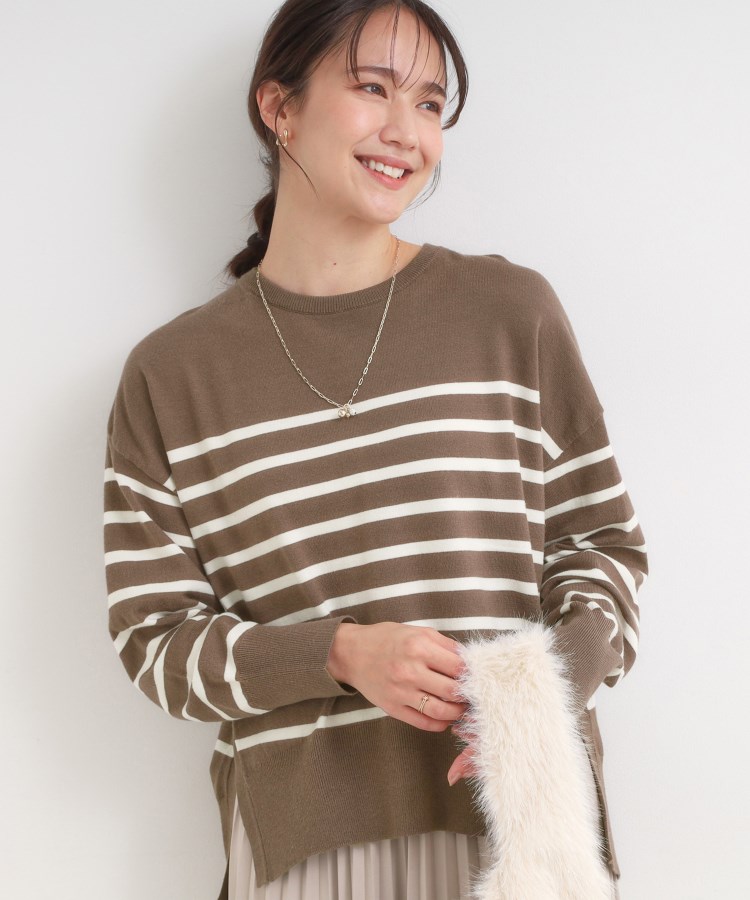 【洗える/S-LL】きれいめにもカジュアルにも もちもちコクーンニット