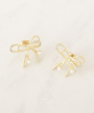 リボンモチーフピアス