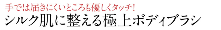 シルク肌に整える極上ボディブラシ