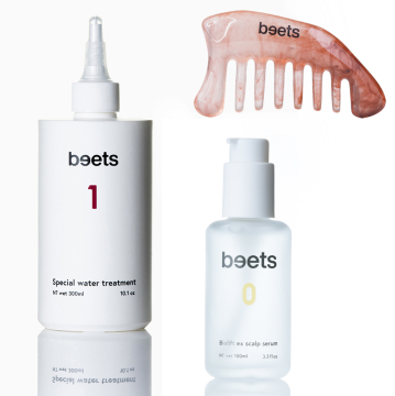 [beets]【特別価格】スペシャルウォータートリートメント&バイオエクセンジットスキャルブセラム&リフトスキャルプカッサコームセット