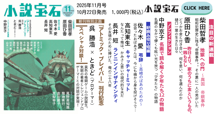 小説宝石25.11月号