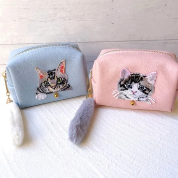 "[sugar.C beauty]CAT MAKE UP POUCH"