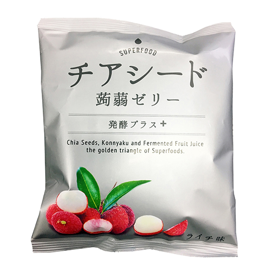 若翔 チアシード蒟蒻ゼリー発酵プラス ライチ味 6個 Kobunsha Select Shop 若翔 チアシード蒟蒻ゼリー発酵プラス ライチ味 6個