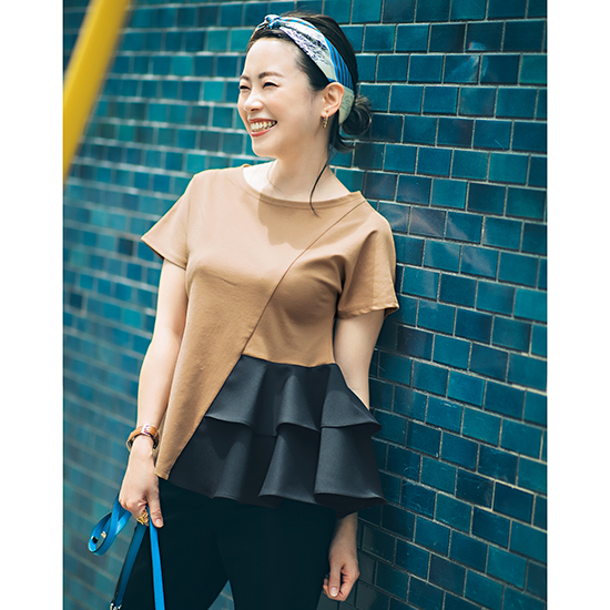 Neige バックリボン付きダブルフリルトップス Kobunsha Select Shop Neige バックリボン付きダブルフリルトップス