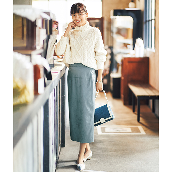 S Girasole エコスエードタイトスカート Kobunsha Select Shop S Girasole エコスエードタイトスカート