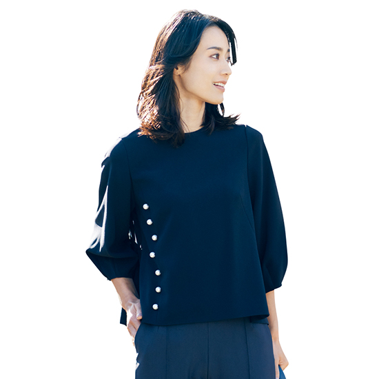 Flicka パール付きプルオーバー Kobunsha Select Shop Flicka パール付きプルオーバー