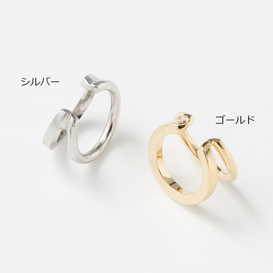 [pono]ダブルラインイヤーカフ