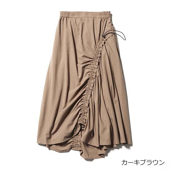 Polepole アシンメトリースカート ウエストゴム仕様 Kobunsha Select Shop Polepole アシンメトリー スカート ウエストゴム仕様
