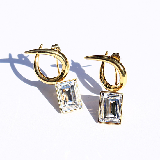 [LATUA STELLA]Milaco クリスタルピアス(2WAY)
