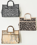 【選べる3柄】ジャカードミディアムトート