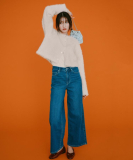 《SS-LLサイズ》ストレッチバギーデニム【洗濯機洗い可】