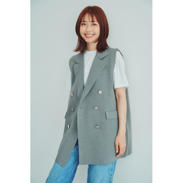 "優待価格[TORRAZZO DONNA]Milan rib knit vest"