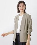 ノーカラージャケット【セットアップ可】