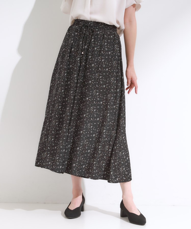【S-LL/裏地ひんやり】大人の上品シルエット マットサテンスカーチョ