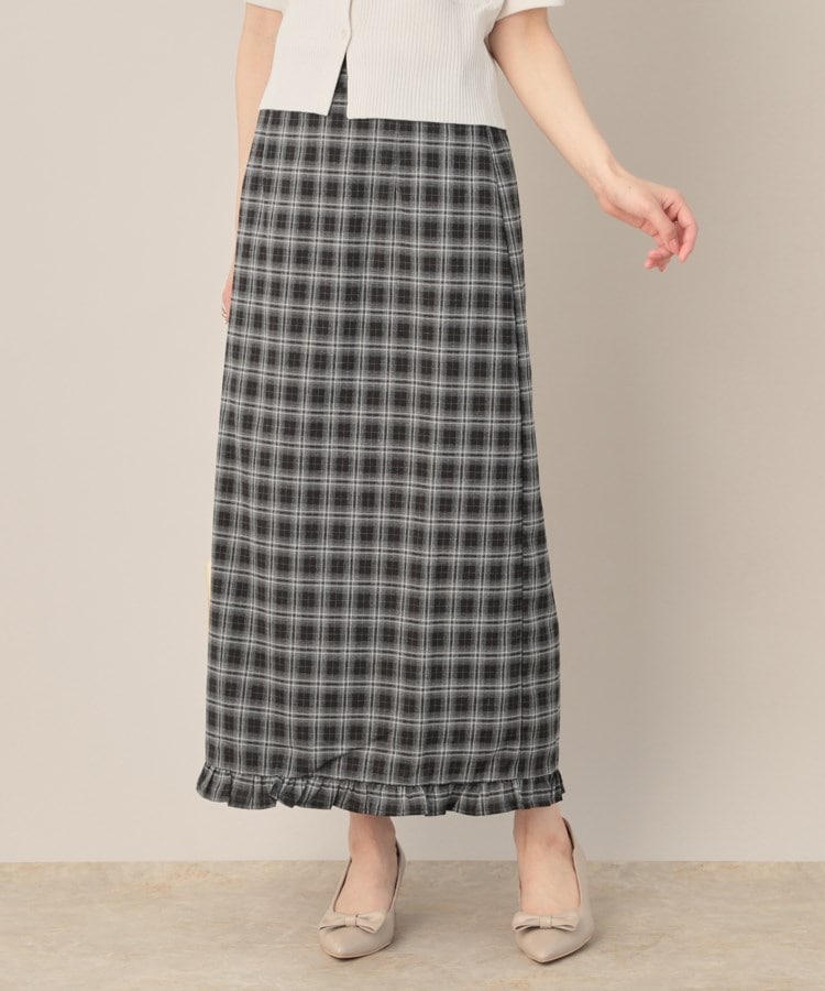 Journal Standard message チェックフリルスカート Amilige スカート コルセット風フリルチェックスカート
