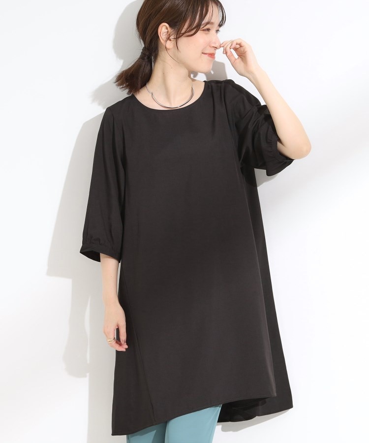 美品♡センソユニコ 慈雨 チュニック ワンピース 2way 縮絨加工 ストライプ ワンピース | Sensounico ONLINE STORE