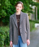 【きれいめカジュアル/オンオフ】ガンクラブチェックジャケット