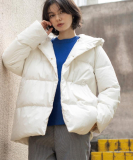 撥水フードミドルダウンコート【防風/抗菌防臭/洗濯機OK】《S～LL》