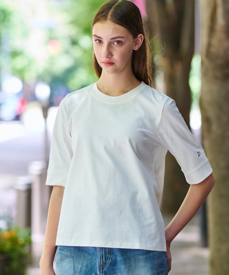 【手洗い可/五分丈】バックブリーズテック五分丈Tシャツ