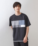 パネル切替半袖Tシャツ