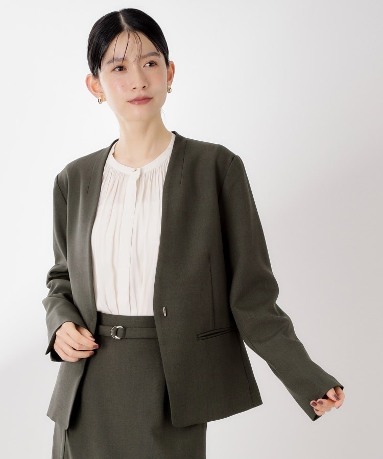 CAVIAN ビジネスノーカラージャケット