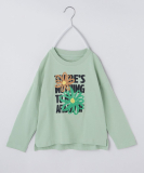 【110－160／6色展開】コットン長袖Ｔシャツ