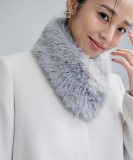 ビジュー付きフェイクファーティペット