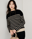 【洗える/長く着られる】モックネックミラノリブニット