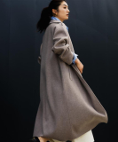 【ロング丈/軽やか】テーラード　リバーコート