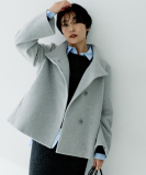 【着回しが効く／オンオフアウター】ウールショートコート