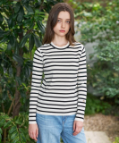 ストレッチフルニードルボーダーニット