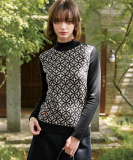 オーバーラップサークルタートルネック