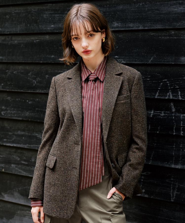 カラーネップツイルジャケット