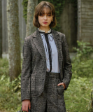 ループグレンチェックジャケット