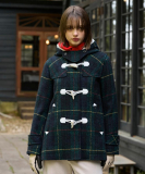 【CLASSY.12月号掲載】タータンチェックショートダッフル