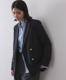 金ボタンダブルブレストテーラードジャケット【洗える】