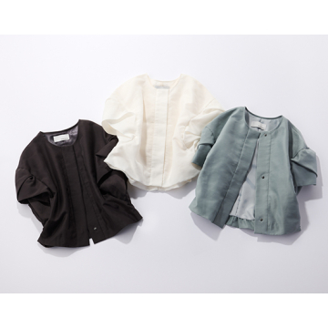 [Verseau]オーガンジーツイストスリーブブラウス
