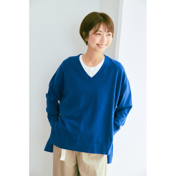 "[TORRAZZO DONNA]V-neck Knit Tops"