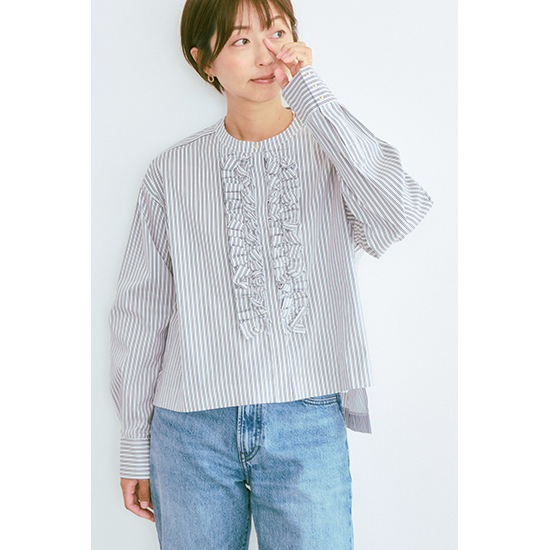 [TORRAZZO DONNA]Frill Compact Blouse