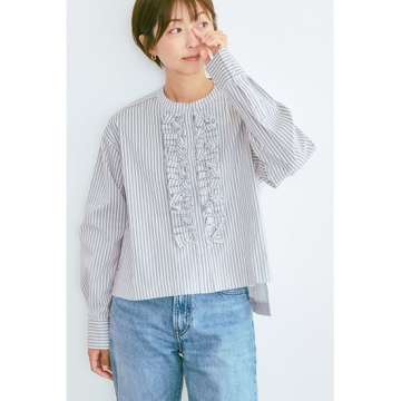 "[TORRAZZO DONNA]Frill Compact Blouse"