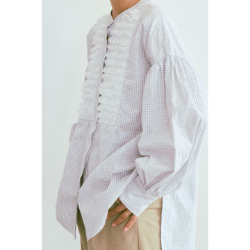 "[TORRAZZO DONNA]Tulle Frill Blouse"