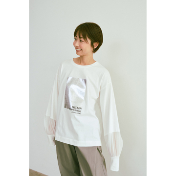[TOLNERA]スクエアメタルTシャツ