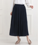 【洗濯機可/着丈選べる】軽やかプリーツスカート