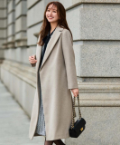 【カシミヤ100％／日本製】ロングガウンコート