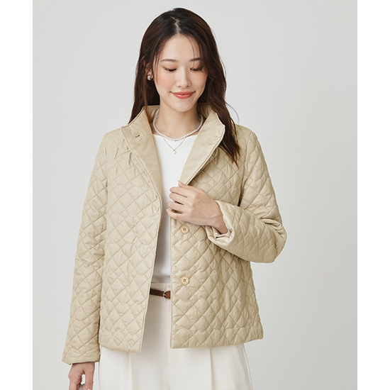 【軽い着心地】中綿キルトジャケット