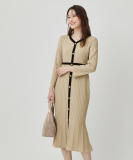 【手洗い可／日本製】ニットドレス