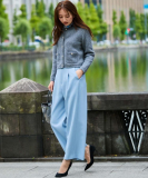 【手洗い可／日本製】タックワイドパンツ