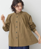 【洗える】スタンドカラーAラインジャケット