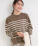 "【洗える/S-LL】きれいめにもカジュアルにも もちもちコクーンニット"